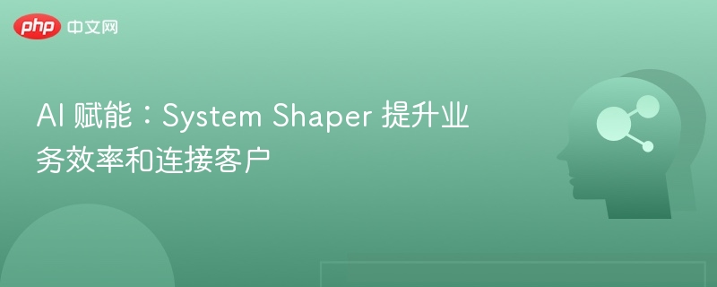 AI 赋能：System Shaper 提升业务效率和连接客户