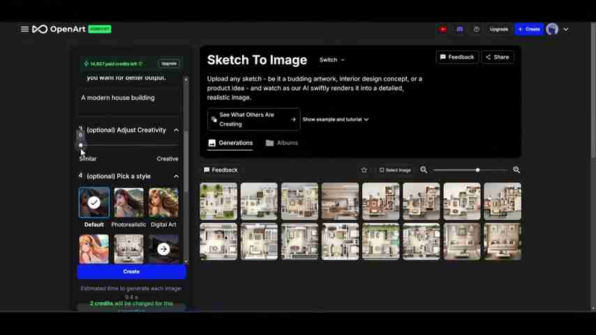 OpenArt AI教程:草图秒变3D渲染图和精美贴纸