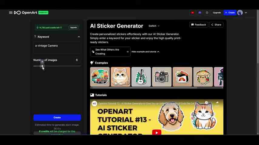 OpenArt AI教程:草图秒变3D渲染图和精美贴纸