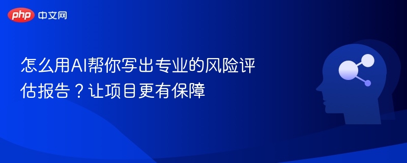 怎么用AI帮你写出专业的风险评估报告？让项目更有保障