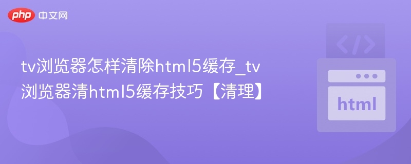 tv浏览器怎样清除html5缓存_tv浏览器清html5缓存技巧【清理】