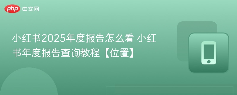 小红书2025年度报告怎么看 小红书年度报告查询教程【位置】