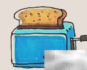 面包机简笔画守护教程