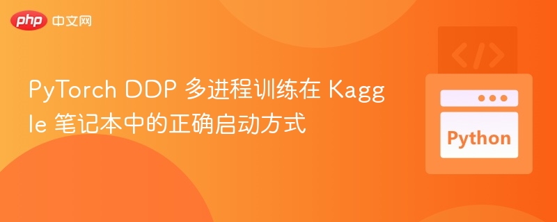PyTorch DDP 多进程训练在 Kaggle 笔记本中的正确启动方式
