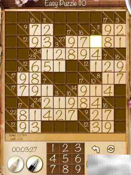 Real Kakuro新手攻略：Easy关卡