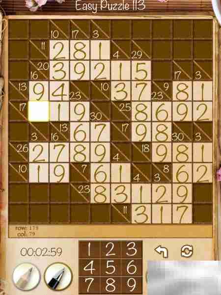 Real Kakuro新手攻略：Easy关卡