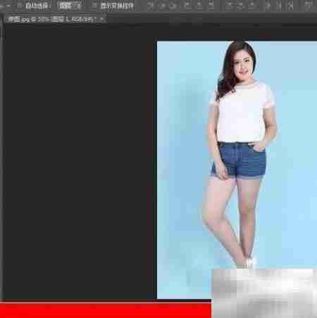 PS一键拉长人像技巧