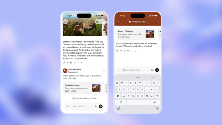 OpenAI 将在 ChatGPT 免费及 Go 层级测试广告