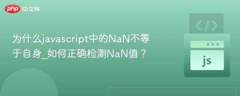 为什么javascript中的NaN不等于自身_如何正确检测NaN值？