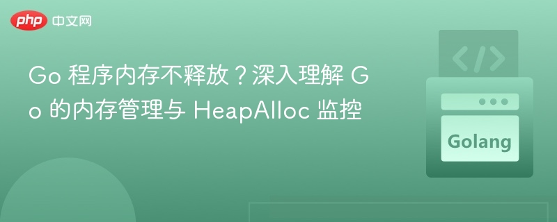 Go 程序内存不释放？深入理解 Go 的内存管理与 HeapAlloc 监控
