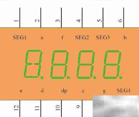 四位数码管接线方法详解