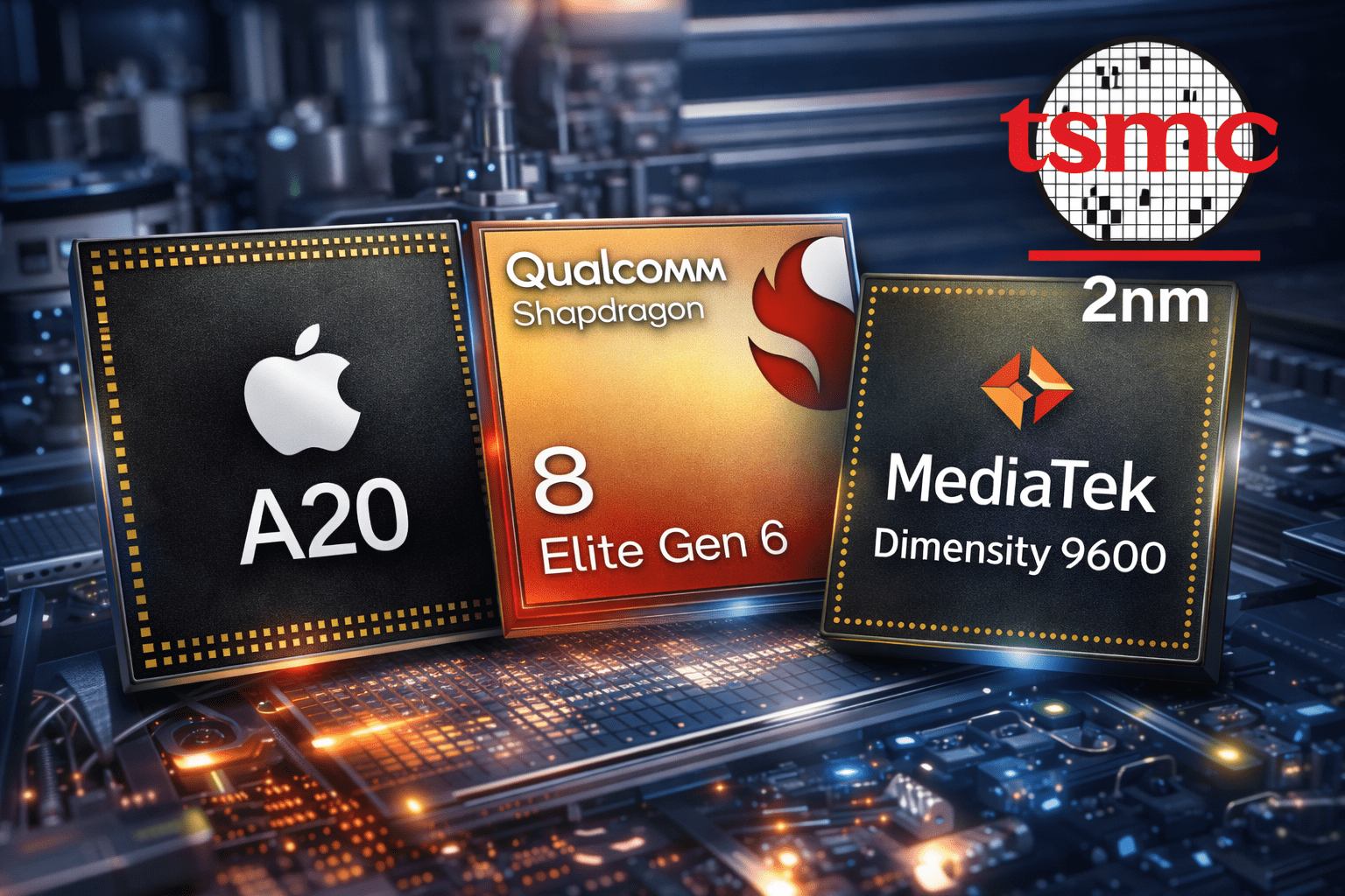 苹果、高通、联发科9月正面交锋!传三大晶片商首批2奈米SoC同月亮相