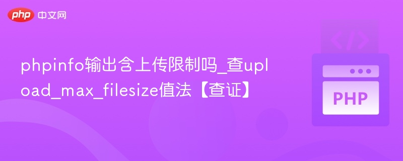 phpinfo输出含上传限制吗_查upload_max_filesize值法【查证】