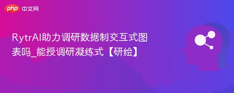 RytrAI助力调研数据制交互式图表吗_能授调研凝练式【研绘】