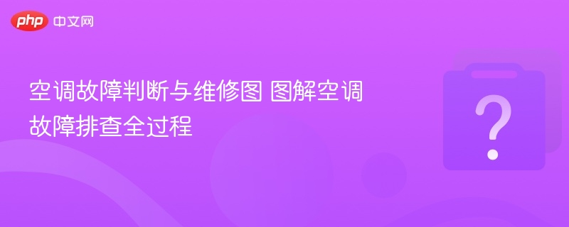 空调故障判断与维修图 图解空调故障排查全过程