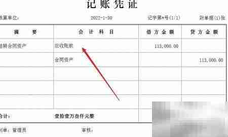 合同资产会计处理方法