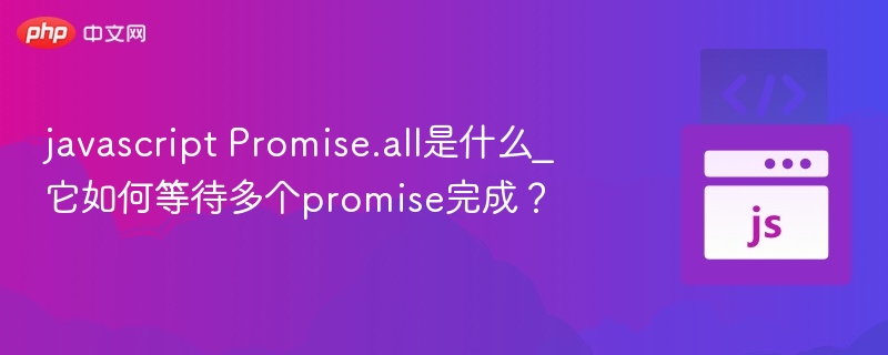 javascript Promise.all是什么_它如何等待多个promise完成？
