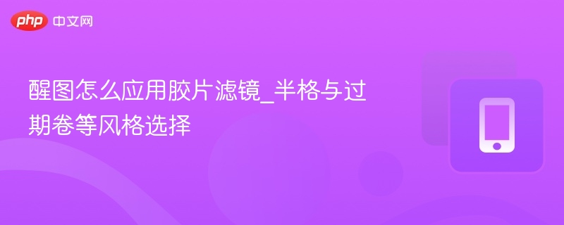 醒图怎么应用胶片滤镜_半格与过期卷等风格选择