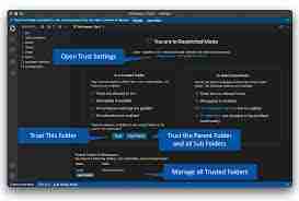 Vscode如何打开工作区信任权限