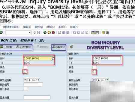 SAP中BOM多样化层次探究
