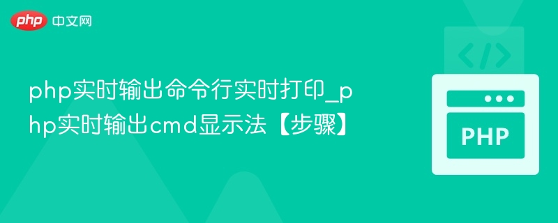 php实时输出命令行实时打印_php实时输出cmd显示法【步骤】