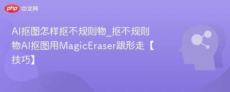 AI抠图怎样抠不规则物_抠不规则物AI抠图用MagicEraser跟形走【技巧】