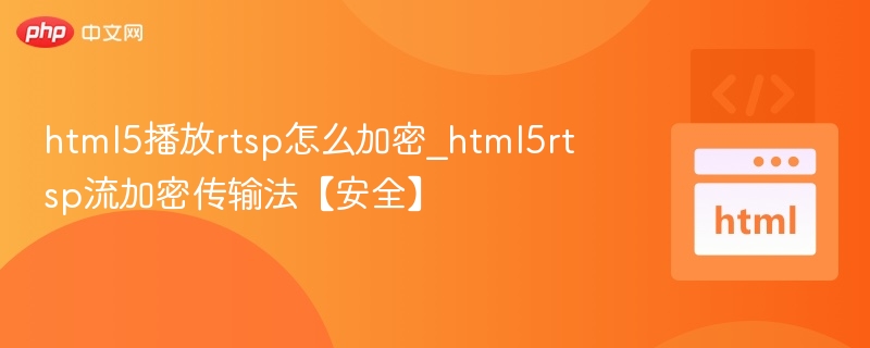 html5播放rtsp怎么加密_html5rtsp流加密传输法【安全】