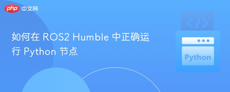 如何在 ROS2 Humble 中正确运行 Python 节点
