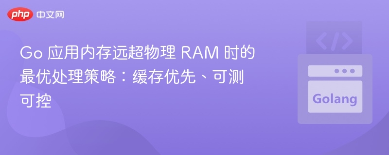 Go 应用内存远超物理 RAM 时的最优处理策略：缓存优先、可测可控

