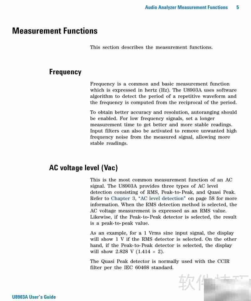 U8903A音频分析仪操作指南