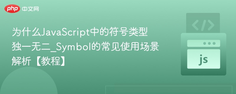 为什么JavaScript中的符号类型独一无二_Symbol的常见使用场景解析【教程】