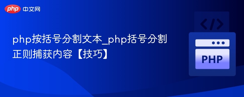 php按括号分割文本_php括号分割正则捕获内容【技巧】