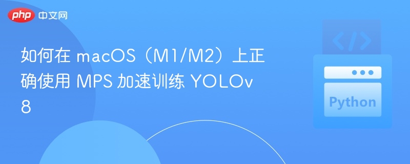 如何在 macOS(M1/M2)上正确使用 MPS 加速训练 YOLOv8