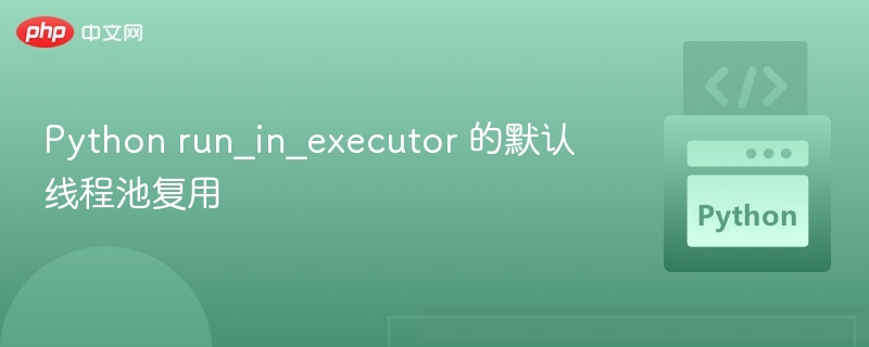 Python run_in_executor 的默认线程池复用