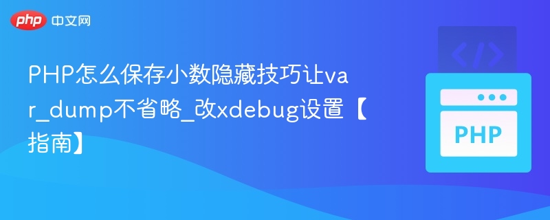 PHP怎么保存小数隐藏技巧让var_dump不省略_改xdebug设置【指南】