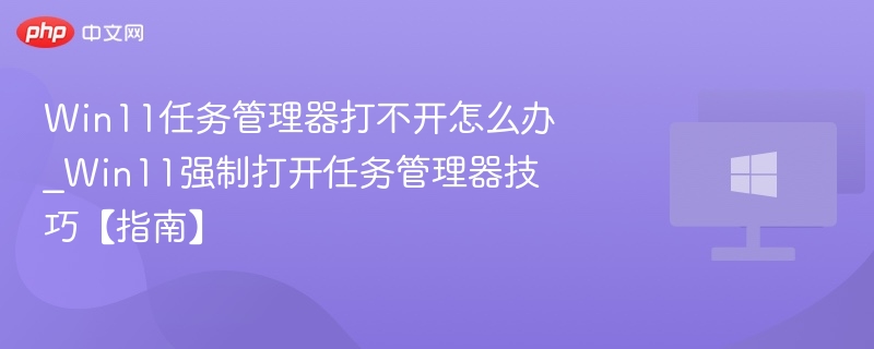 Win11任务管理器打不开怎么办_Win11强制打开任务管理器技巧【指南】