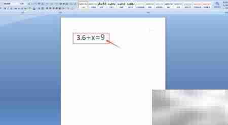 解方程3.6÷x=9的步骤
