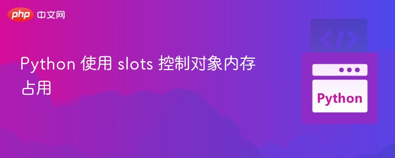Python 使用 slots 控制对象内存占用