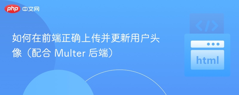 如何在前端正确上传并更新用户头像（配合 Multer 后端）
