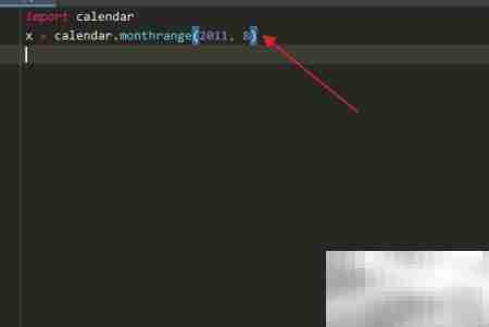 Python calendar.monthrange用法