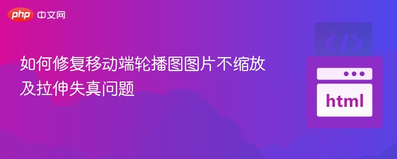 如何修复移动端轮播图图片不缩放及拉伸失真问题
