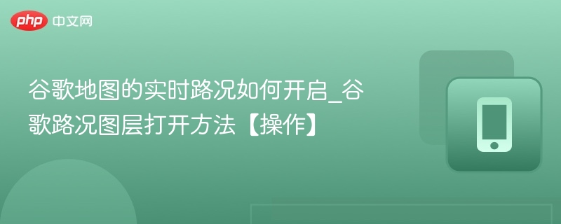谷歌地图的实时路况如何开启_谷歌路况图层打开方法【操作】