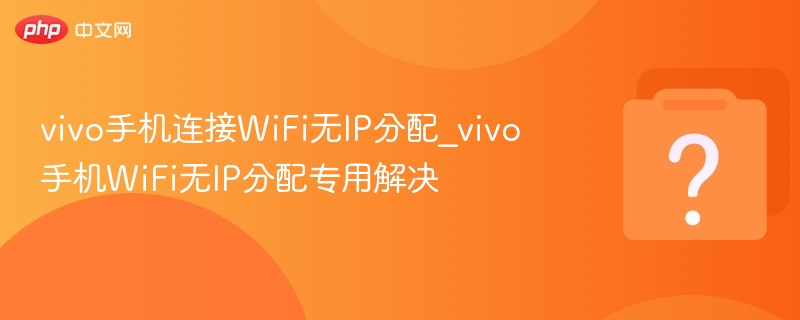 vivo手机连接WiFi无IP分配_vivo手机WiFi无IP分配专用解决