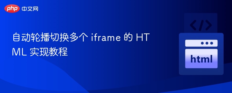 自动轮播切换多个 iframe 的 HTML 实现教程