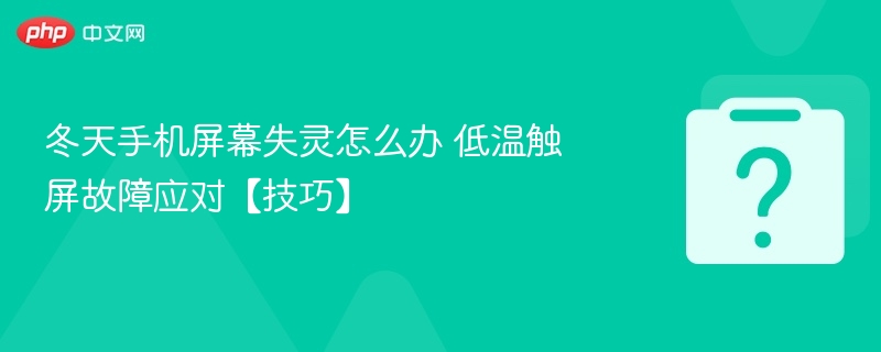 冬天手机屏幕失灵怎么办 低温触屏故障应对【技巧】