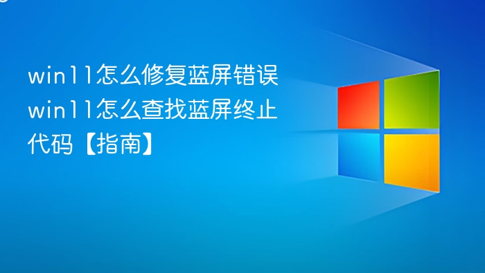 win11怎么修复蓝屏错误 win11怎么查找蓝屏终止代码【指南】