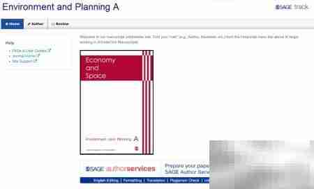投稿Environment and Planning A指南