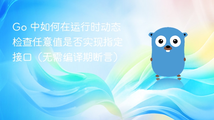 Go 中如何在运行时动态检查任意值是否实现指定接口（无需编译期断言）
