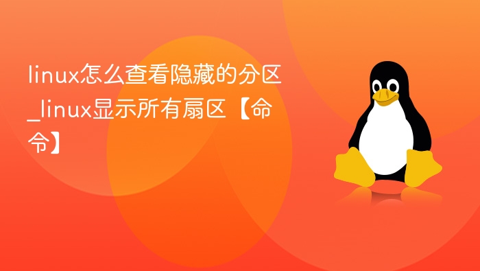 linux怎么查看隐藏的分区_linux显示所有扇区【命令】
