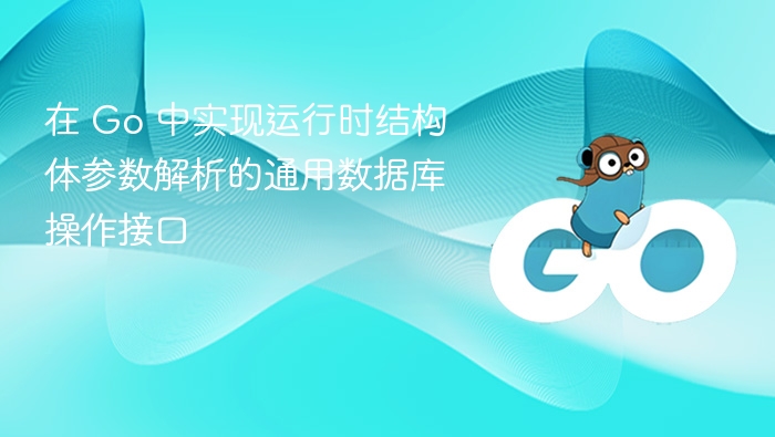 在 Go 中实现运行时结构体参数解析的通用数据库操作接口